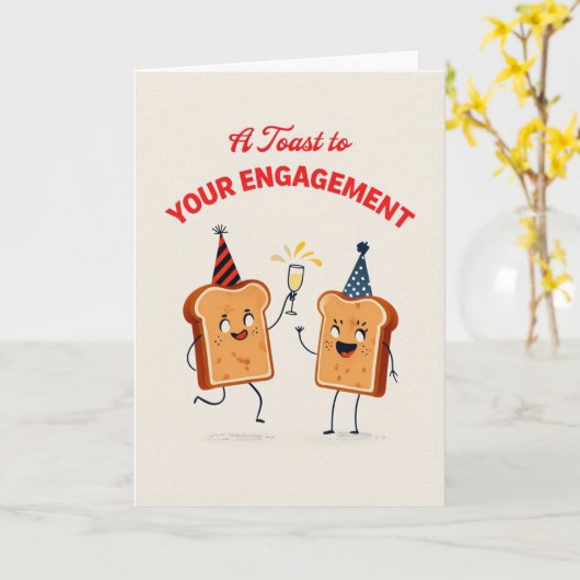 Gefeliciteerd met je Verloving Kaart (Gele Bloem)