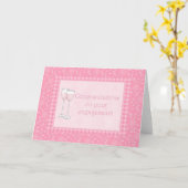 Gefeliciteerd met je Verloving Kaart (Gele Bloem)