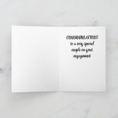 "GEFELICITEERD MET JE VERLOVING" KAART (Binnen)