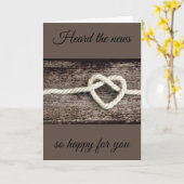 "GEFELICITEERD MET JE VERLOVING" KAART (Gele Bloem)