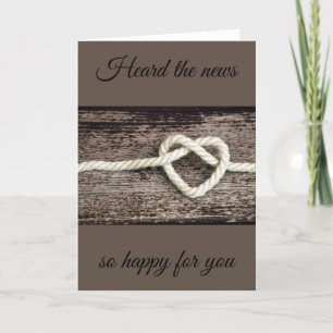 "GEFELICITEERD MET JE VERLOVING" KAART
