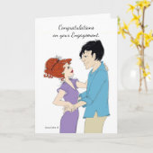 Gefeliciteerd met je Verloving-kaart Kaart (Gele Bloem)