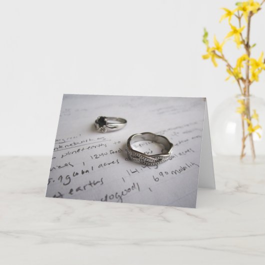 Gefeliciteerd met je Verloving-kaart Kaart (Gele Bloem)