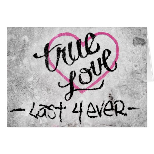 Gefeliciteerd met je verloving, True Love Graffitt (Voorkant Horizontaal)