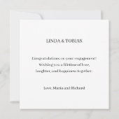 Gefeliciteerd met je Verloving Zebra Kaart (Achterkant)