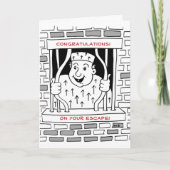 Gefeliciteerd met je vertrek kaart (Voorkant)