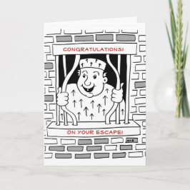 Gefeliciteerd met je vertrek kaart