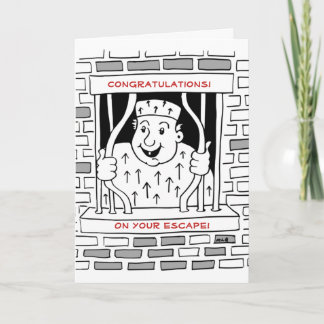 Gefeliciteerd met je vertrek kaart