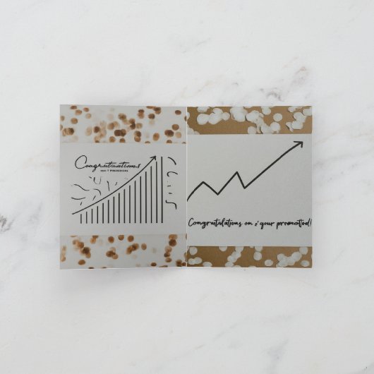 Gefeliciteerd met je welverdiende promotie! bedankkaart (Binnen)