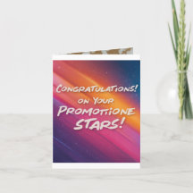 Gefeliciteerd met je welverdiende promotie!