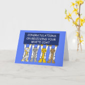 Gefeliciteerd met je witte jas kaart (Gele Bloem)