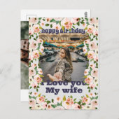 Gefeliciteerd met je zoon, je man, holid briefkaart (Voorkant / Achterkant)