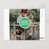 Gefeliciteerd met je zoon, je man, holid briefkaart (Achterkant)