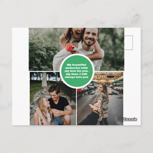 Gefeliciteerd met je zoon, je man, holid briefkaart (Achterkant)