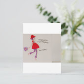 Gefeliciteerd met je zwangerschap! aankondigingskaart (Staand voorkant)