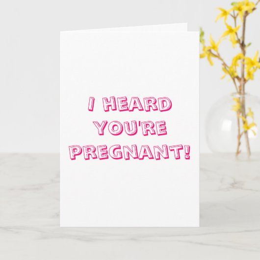 Gefeliciteerd met je zwangerschap! kaart (Gele Bloem)