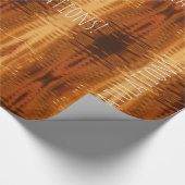 Gefeliciteerd met Jouw tekst Gold Red Copper Cadeaupapier (Hoek)