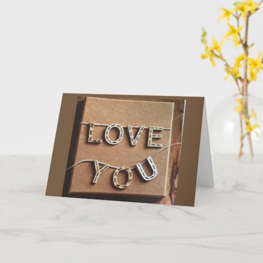 ***GEFELICITEERD MET JULLIE 1e TROUWdag*** IK HOU  Kaart (Gele Bloem)