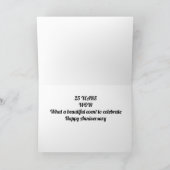 "GEFELICITEERD MET JULLIE ***25STE*** TROUWdag" KA Kaart (Binnen)