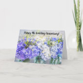 Gefeliciteerd met jullie 4e trouwdag Hydrangea kaa Kaart (Voorkant)