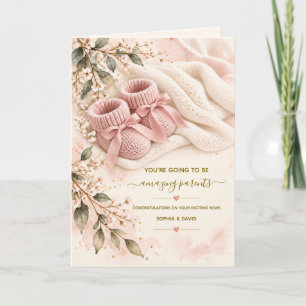 Gefeliciteerd met jullie babymeisje, jullie worden kaart