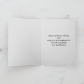 "Gefeliciteerd met jullie beide" Weddenschapskaart Notitiekaartje (Binnen)