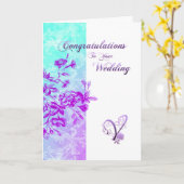 Gefeliciteerd met jullie bruiloft kaart (Gele Bloem)