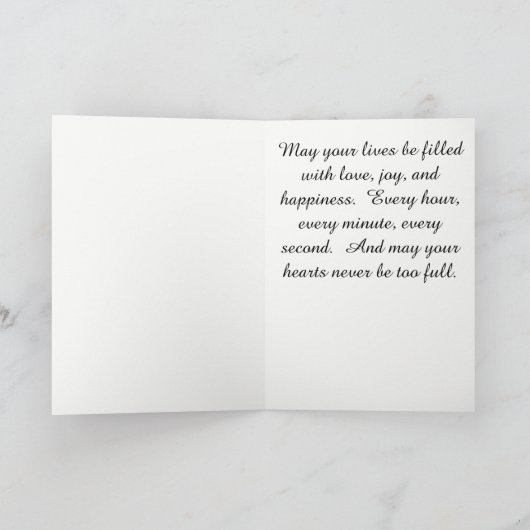 Gefeliciteerd met jullie bruiloft. kaart (Binnen)