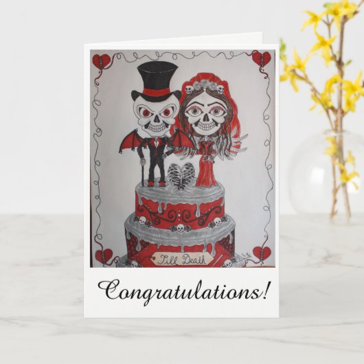 Gefeliciteerd met jullie bruiloft. kaart (Gele Bloem)