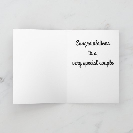 "GEFELICITEERD MET JULLIE BRUILOFT" KAART (Binnen)