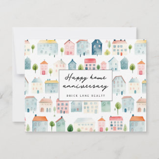 Gefeliciteerd met jullie huisjubileum Makelaar Pos Briefkaart