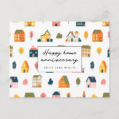 Gefeliciteerd met jullie huisjubileum makelaardij briefkaart (Voorkant)