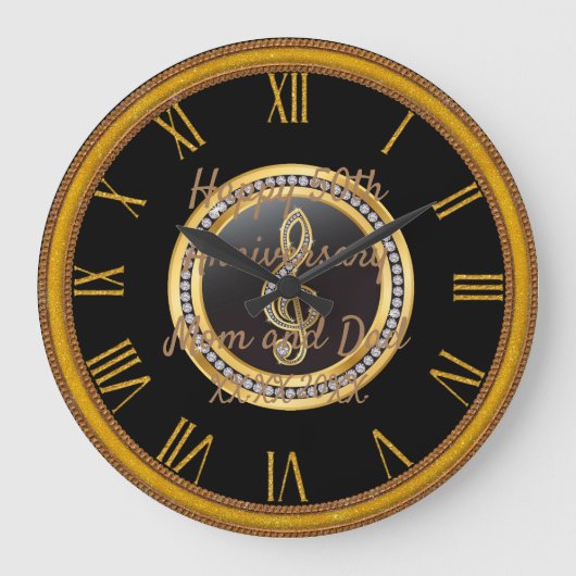 Gefeliciteerd met jullie jubileum grote klok (Voorkant)