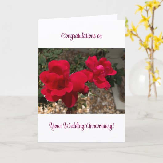 Gefeliciteerd met jullie Jubileum! Kaart (Gele Bloem)