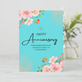 Gefeliciteerd met jullie jubileum, met warme wense kaart (Staand voorkant)