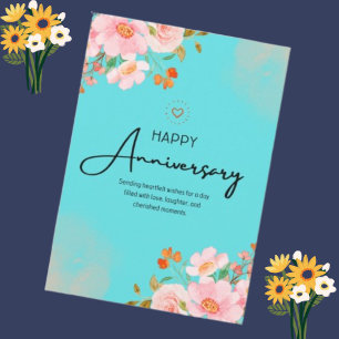 Gefeliciteerd met jullie jubileum, met warme wense kaart