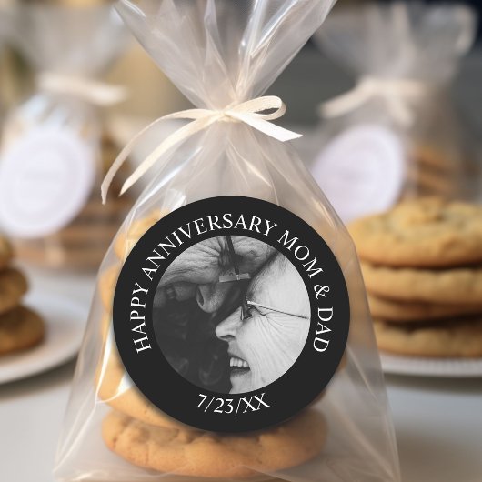 Gefeliciteerd met jullie jubileum ronde sticker