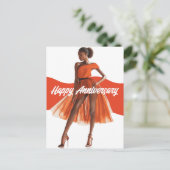 Gefeliciteerd met jullie jubileum, schoonheid. Mel Briefkaart (Staand voorkant)