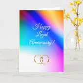 Gefeliciteerd met jullie legale trouwdag Vouwkaart Kaart (Gele Bloem)