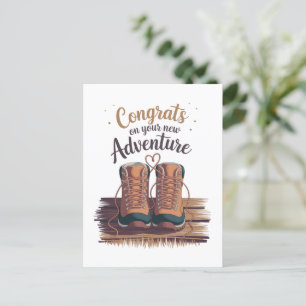 Gefeliciteerd met jullie nieuwe avontuur briefkaart