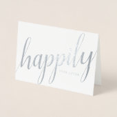 Gefeliciteerd met jullie trouwdag folie kaarten (Voorkant)