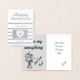 Gefeliciteerd met jullie trouwdag folie kaarten