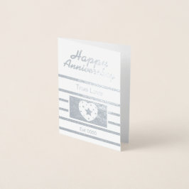 Gefeliciteerd met jullie trouwdag folie kaarten