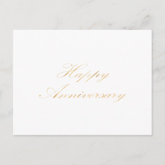 Gefeliciteerd met jullie trouwdag goud lettertype briefkaart (Voorkant)