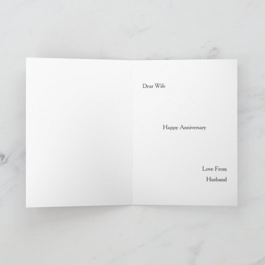 Gefeliciteerd met jullie trouwdag - Hartvormige fo Kaart (Binnen)