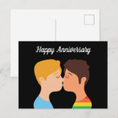 Gefeliciteerd met jullie trouwdag HBTQ-man koppels Briefkaart (Voorkant / Achterkant)