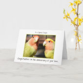 Gefeliciteerd met jullie trouwdag kaart (Gele Bloem)