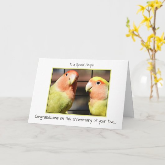 Gefeliciteerd met jullie trouwdag kaart (Gele Bloem)