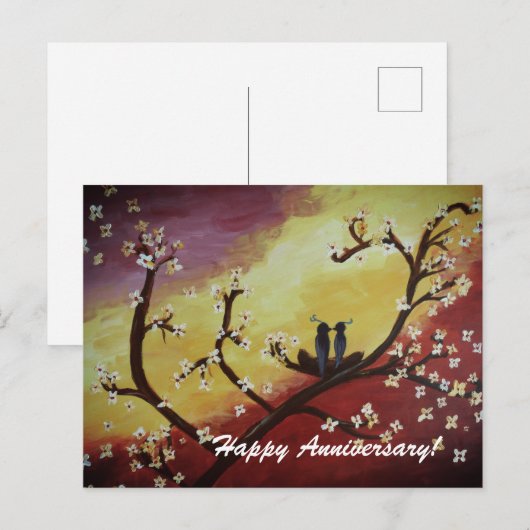 Gefeliciteerd met jullie trouwdag Kunstansichtkaar Briefkaart (Voorkant / Achterkant)