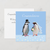 Gefeliciteerd met jullie trouwdag & Pinguïn Koppel (Voorkant / Achterkant)